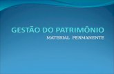 GESTÃO DO PATRIMÔNIO