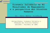 Desigualdades, Economia Solidária e Promoção dos Direitos Humanos UNISINOS / Novembro de 2006