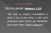 O Livro de Mateus
