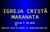 IGREJA CRISTÃ MARANATA