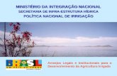 MINISTÉRIO DA INTEGRAÇÃO NACIONAL SECRETARIA DE INFRA-ESTRUTURA HÍDRICA