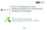 Curso Preparatório Para Desenvolvimento de Pesquisas Voltadas à Inovação