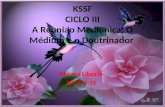 KSSF  CICLO III  A Reuniao  Mediunica, O Médium e o Doutrinador