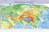 Mapa Físico da Ásia