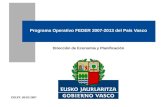 Programa Operativo FEDER 2007-2013 del País Vasco