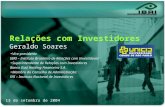Vice-presidente IBRI – Instituto Brasileiro de Relações com Investidores