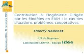 Thierry Nodenot IUT de Bayonne Laboratoire LIUPPA -  Equipe  Idée