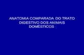 ANATOMIA COMPARADA DO TRATO DIGESTIVO DOS ANIMAIS DOMÉSTICOS