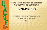 União Nacional dos Conselhos Municipais  de Educação