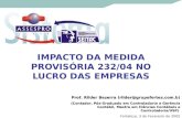 IMPACTO DA MEDIDA PROVISÓRIA 232/04 NO LUCRO DAS EMPRESAS