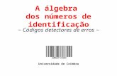 A álgebra  dos números de identificação