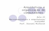 Arquitetura e organização de computadores.