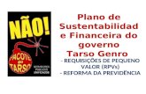 Plano de Sustentabilidade Financeira do governo Tarso Genro