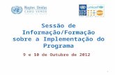 Sessão  de  Informação/Formação  sobre  a  Implementação  do  Programa