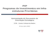 PIIP Programas de Investimentos em Infra-estruturas Prioritárias