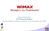 WiMAX Miragem ou Realidade?