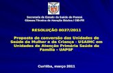 Secretaria de Estado da Saúde do Paraná Câmara Técnica de Atenção Básica / CIB-PR