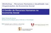 Workshop  – Recursos Humanos e Qualidade nas Organizações da Economia Social
