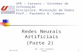 UPE – Caruaru – Sistemas de Informação Disciplina: Mineração de Dados Prof.: Paulemir G. Campos
