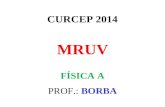 CURCEP 2014 MRUV FÍSICA A
