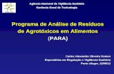 Programa de Análise de Resíduos de Agrotóxicos em Alimentos ( PARA)