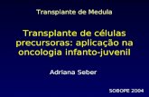 Transplante de Medula Transplante de células precursoras: aplicação na oncologia infanto-juvenil