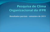 Pesquisa de Clima Organizacional do IFPR