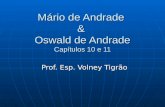 Mrio de Andrade  &  Oswald de Andrade Cap­tulos 10 e 11