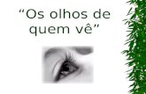 “Os olhos de quem vê”