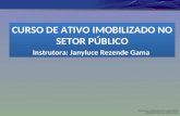 CURSO DE ATIVO IMOBILIZADO NO SETOR PÚBLICO Instrutora:  Janyluce  Rezende Gama