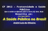 A Saúde Pública no Brasil André Luiz de Oliveira