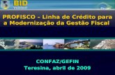 CONFAZ/GEFIN Teresina, abril  de 2009