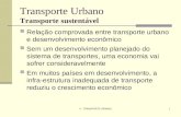 Transporte Urbano Transporte sustentável