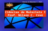 Ciências de Materiais I Prof. Nilson C. Cruz