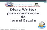 Dicas Writter para construção de Jornal Escola