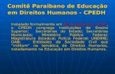 Comitê Paraibano de Educação em Direitos Humanos - CPEDH
