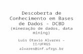 Descoberta de Conhecimento em Bases de Dados - DCBD (mineração de dados, data mining)