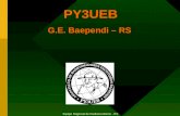 PY3UEB G.E. Baependi – RS