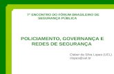 POLICIAMENTO, GOVERNANÇA E REDES DE SEGURANÇA