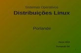 Sistemas Operativos Distribuições Linux