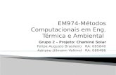 EM974-Métodos Computacionais em Eng. Térmica e Ambiental