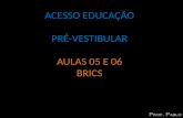 ACESSO EDUCAÇÃO PRÉ-VESTIBULAR AULAS  05  E  06 BRICS