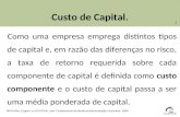 Custo  de Capital.