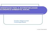 ORIENTAÇÃO PARA A SUSTENTABILIDADE  ECONÔMICO-AMBIENTAL-SOCIAL