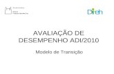 AVALIAÇÃO DE DESEMPENHO ADI/2010