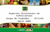 Aspectos Estruturais da Cafeicultura  Grupo de Trabalho -  GT/Café Abril 2009