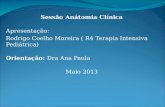 Sessão Anátomia Clínica Apresentação: Rodrigo Coelho Moreira ( R4 Terapia Intensiva Pediátrica)