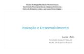 Inovação e Desenvolvimento Lucia Melo