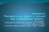 Seminário “Perspectivas sobre o Futuro das Comunidades Nikkei”
