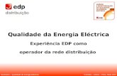 Qualidade da Energia Eléctrica Experiência EDP como operador da rede distribuição